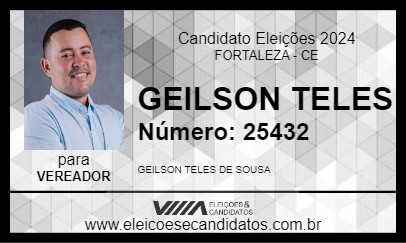 Candidato GEILSON TELES 2024 - FORTALEZA - Eleições