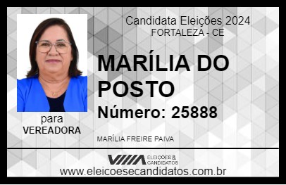 Candidato MARÍLIA DO POSTO 2024 - FORTALEZA - Eleições