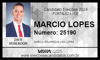 Candidato MARCIO LOPES 2024 - FORTALEZA - Eleições