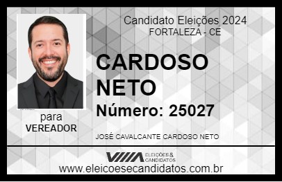 Candidato CARDOSO NETO 2024 - FORTALEZA - Eleições