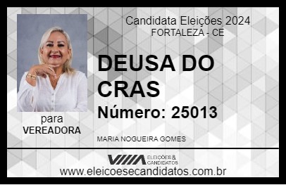 Candidato DEUSA DO CRAS 2024 - FORTALEZA - Eleições