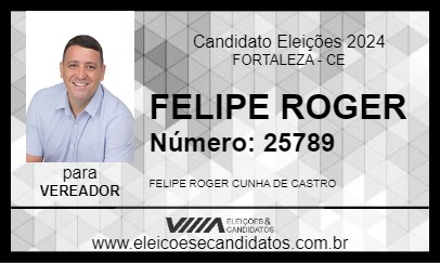 Candidato FELIPE ROGER 2024 - FORTALEZA - Eleições