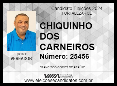 Candidato CHIQUINHO DOS CARNEIROS 2024 - FORTALEZA - Eleições