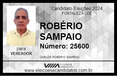 Candidato ROBÉRIO SAMPAIO 2024 - FORTALEZA - Eleições