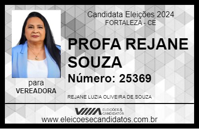 Candidato PROFA REJANE SOUZA 2024 - FORTALEZA - Eleições