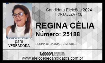 Candidato REGINA CÉLIA 2024 - FORTALEZA - Eleições