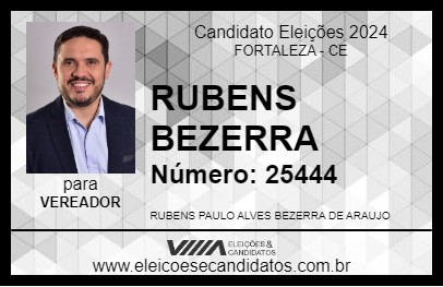 Candidato RUBENS BEZERRA 2024 - FORTALEZA - Eleições