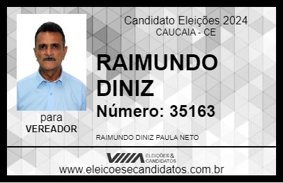 Candidato RAIMUNDO DINIZ 2024 - CAUCAIA - Eleições