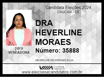 Candidato DRA HEVERLINE MORAES 2024 - CAUCAIA - Eleições