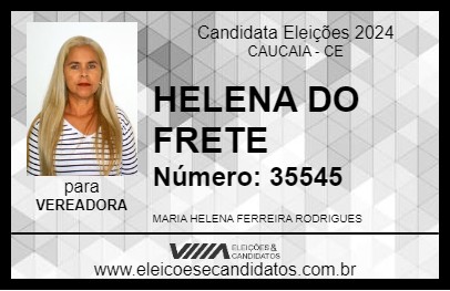 Candidato HELENA DO FRETE 2024 - CAUCAIA - Eleições