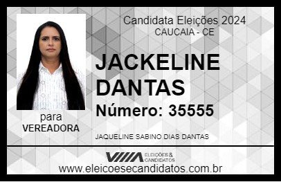 Candidato JACKELINE DANTAS 2024 - CAUCAIA - Eleições