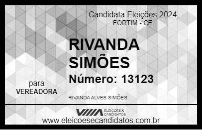 Candidato RIVANDA SIMÕES 2024 - FORTIM - Eleições