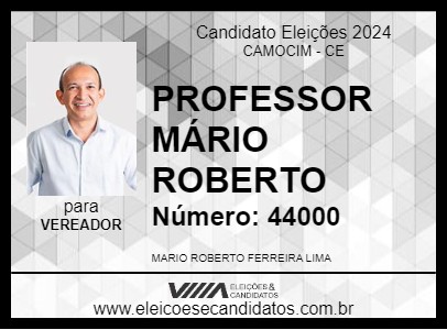 Candidato PROFESSOR MÁRIO ROBERTO 2024 - CAMOCIM - Eleições