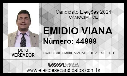 Candidato EMIDIO VIANA 2024 - CAMOCIM - Eleições