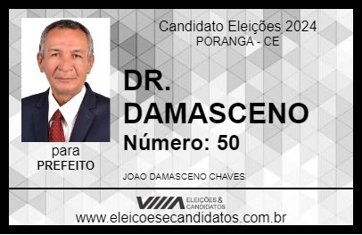 Candidato DR. DAMASCENO 2024 - PORANGA - Eleições