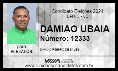 Candidato DAMIAO UBAIA 2024 - BAIXIO - Eleições