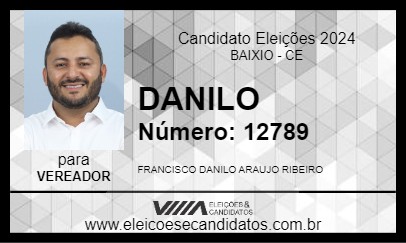 Candidato DANILO 2024 - BAIXIO - Eleições