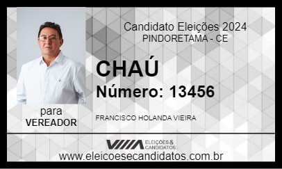 Candidato CHAÚ 2024 - PINDORETAMA - Eleições