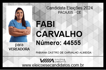 Candidato FABI CARVALHO 2024 - PACAJUS - Eleições