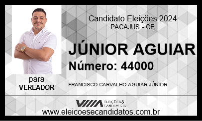 Candidato JÚNIOR AGUIAR 2024 - PACAJUS - Eleições