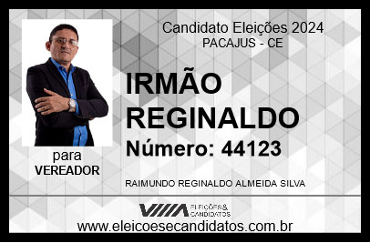 Candidato IRMÃO REGINALDO 2024 - PACAJUS - Eleições