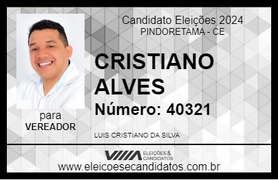 Candidato CRISTIANO DO ESPORTE 2024 - PINDORETAMA - Eleições