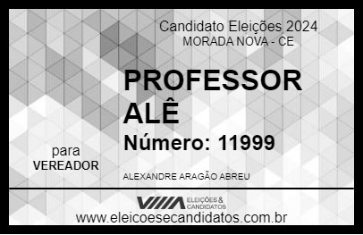 Candidato PROFESSOR ALÊ 2024 - MORADA NOVA - Eleições