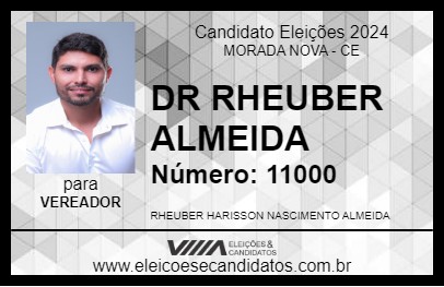 Candidato DR RHEUBER ALMEIDA 2024 - MORADA NOVA - Eleições