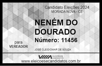 Candidato NENÉM DO DOURADO 2024 - MORADA NOVA - Eleições