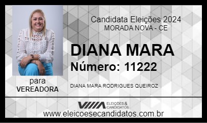 Candidato DIANA MARA 2024 - MORADA NOVA - Eleições