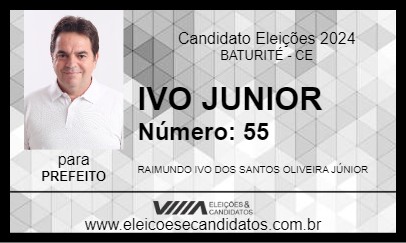 Candidato IVO JUNIOR 2024 - BATURITÉ - Eleições