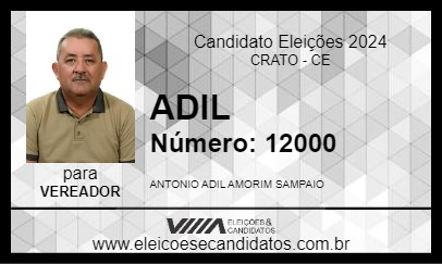 Candidato ADIL 2024 - CRATO - Eleições