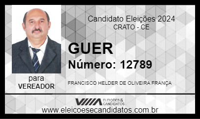 Candidato GUER 2024 - CRATO - Eleições