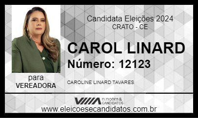 Candidato CAROL LINARD 2024 - CRATO - Eleições