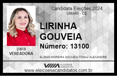 Candidato LIRINHA GOUVEIA 2024 - UMARI - Eleições