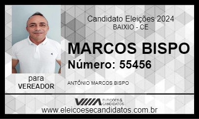 Candidato MARCOS BISPO 2024 - BAIXIO - Eleições