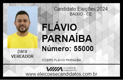 Candidato FLÁVIO PARNAÍBA 2024 - BAIXIO - Eleições