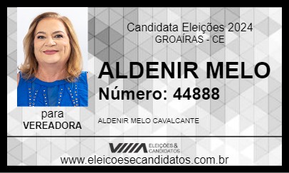 Candidato ALDENIR MELO 2024 - GROAÍRAS - Eleições