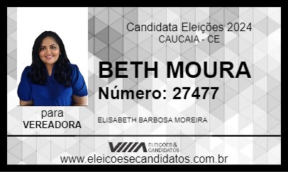 Candidato BETH MOURA 2024 - CAUCAIA - Eleições