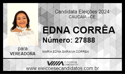 Candidato EDNA CORRÊA 2024 - CAUCAIA - Eleições