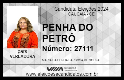 Candidato PENHA DO PETRÔ 2024 - CAUCAIA - Eleições