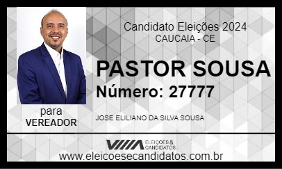 Candidato PASTOR SOUSA 2024 - CAUCAIA - Eleições