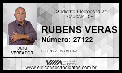 Candidato RUBENS VERAS 2024 - CAUCAIA - Eleições