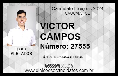 Candidato VICTOR CAMPOS 2024 - CAUCAIA - Eleições