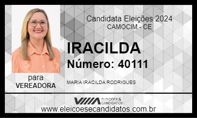 Candidato IRACILDA 2024 - CAMOCIM - Eleições