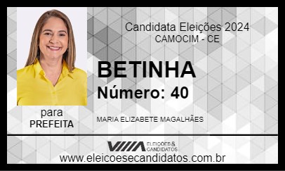 Candidato BETINHA 2024 - CAMOCIM - Eleições