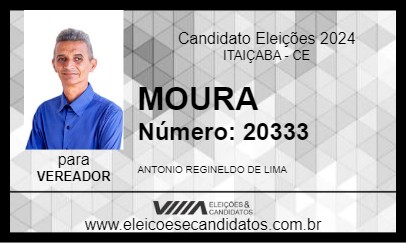 Candidato MOURA 2024 - ITAIÇABA - Eleições