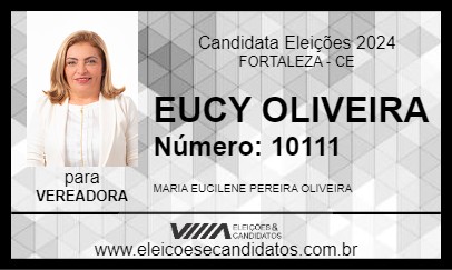 Candidato EUCY OLIVEIRA 2024 - FORTALEZA - Eleições