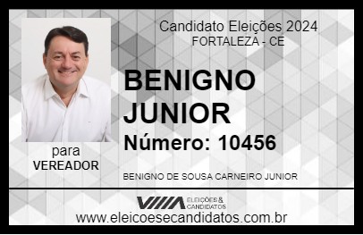 Candidato BENIGNO JUNIOR 2024 - FORTALEZA - Eleições