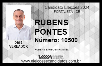 Candidato RUBENS PONTES 2024 - FORTALEZA - Eleições